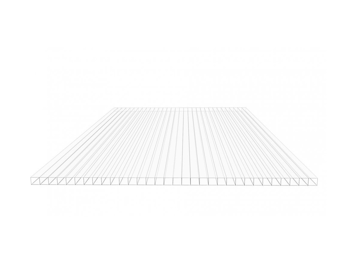 VespaGarden Polykarbonátová deska Multiclear box 2 wall 4 mm - čirá