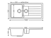 Kuchyňské dřezy Granisil Vivaldi 1000.10