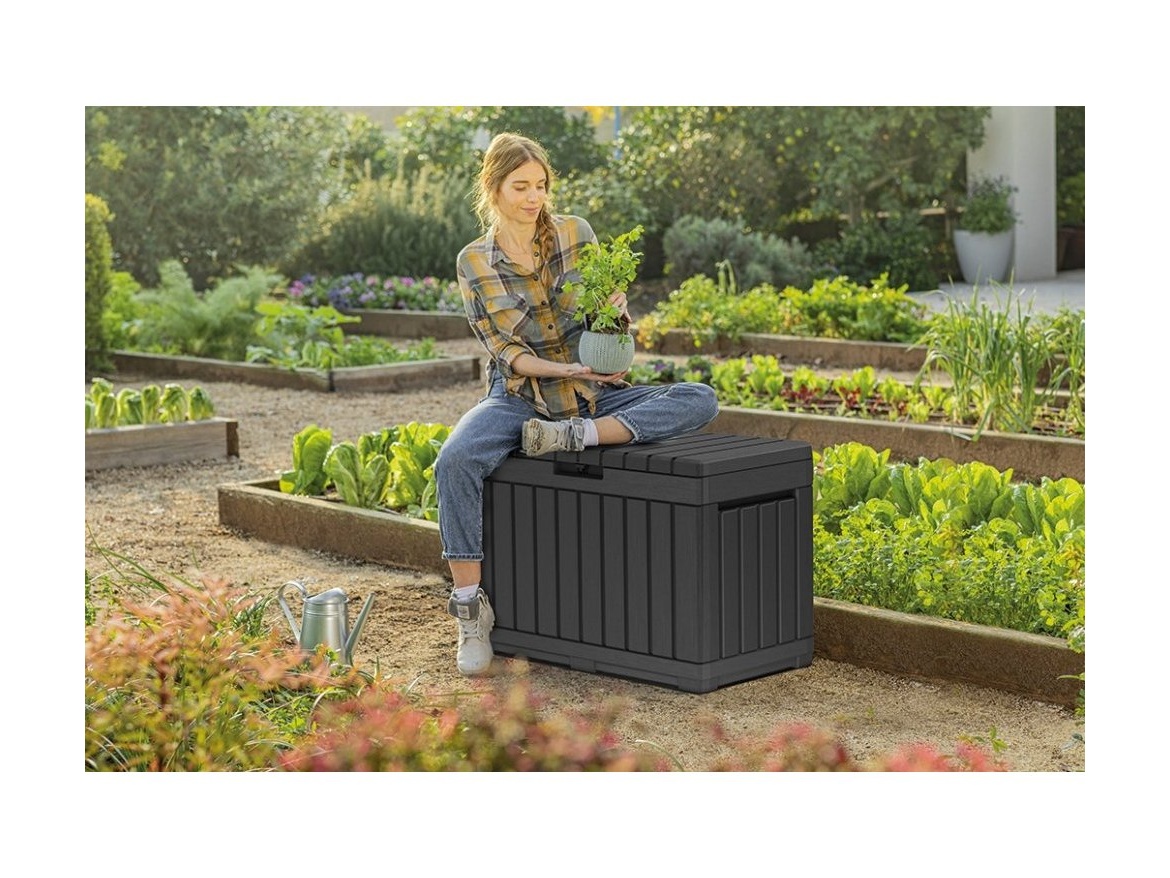 Keter Zahradní úložný box  Kentwood 190 L - 57 x 82,3 x 45 cm - grafit