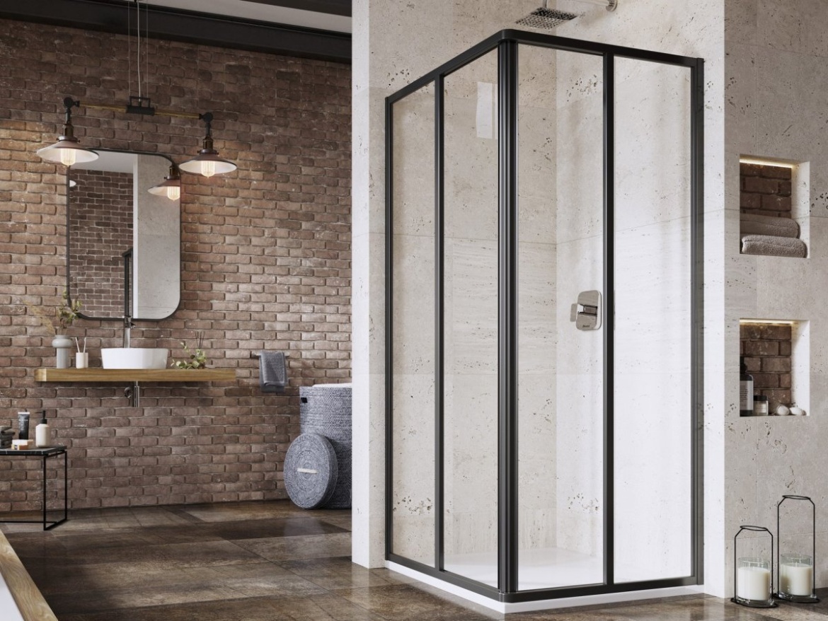 Ravak SRV2 80 195, čierna+pearl