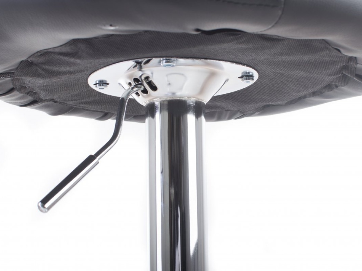 G21 Barová židle  Aletra koženková, prošívaná black