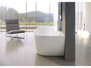 Ravak Vaňa Freedom Wall 166x80, voľne stojaca, biela, krytka odtoku biela/čierna/chróm