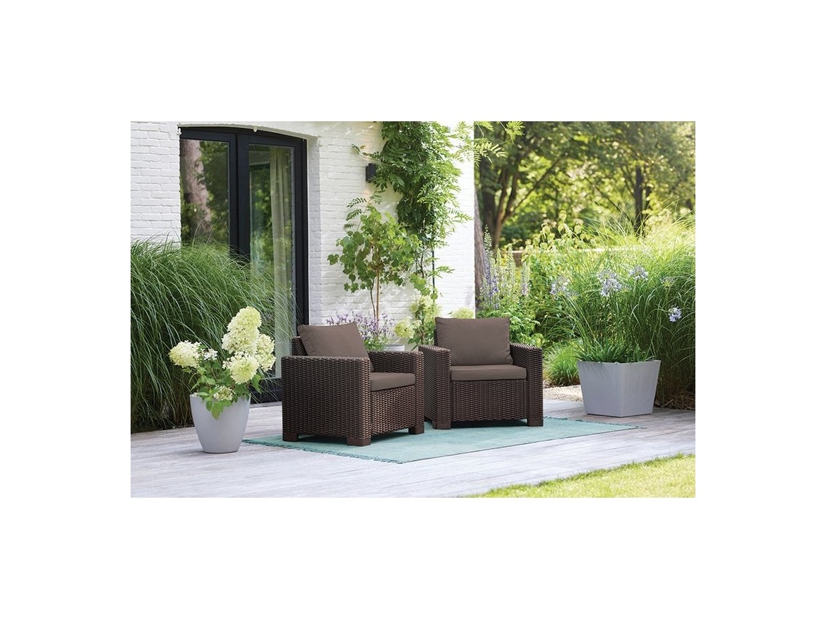 Keter Zahradní křesla  California Mix&Match Chair - 83 x 68 x 72 cm - 2ks - hnědá