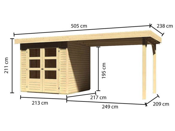 Domček Karibu Askola Side