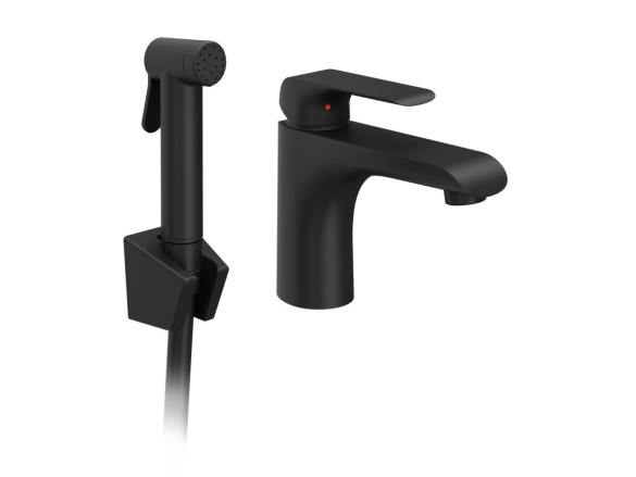 Ravak FL 112.00CR Umývadlová batéria 150 mm s bidetovou sprškou a držiakom na stenu, bez odtokovej armatúry, chróm