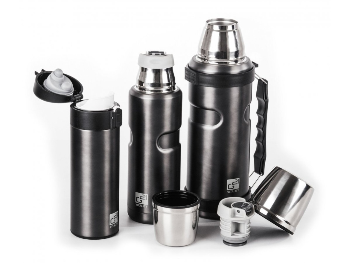 G21 Termoláhev  na pití, 350 ml, ocelově šedá