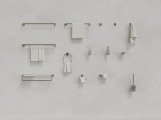 Ravak KN 100.20GB Dvojháček, grafit kartáčovaný