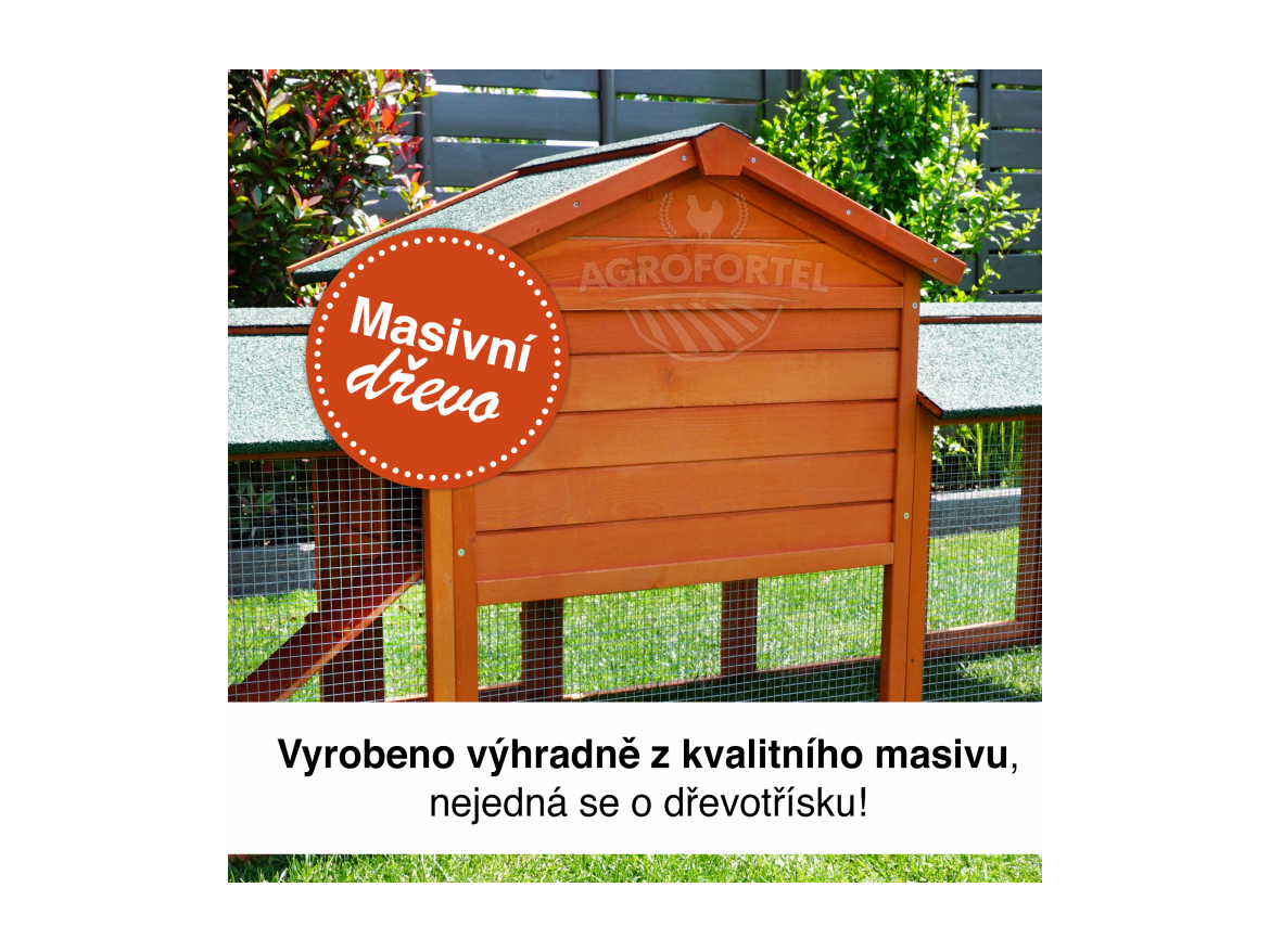 Scobax Dřevěná králíkárna JINCE, 2100x540x855 mm