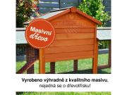 Scobax Dřevěná králíkárna JINCE, 2100x540x855 mm