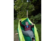 Hamaka Houpací síť pro dva Camping zelený