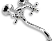 Novaservis Umyvadlová baterie Titania Retro II 100 mm, chrom, nástěnná,  99174/T,0