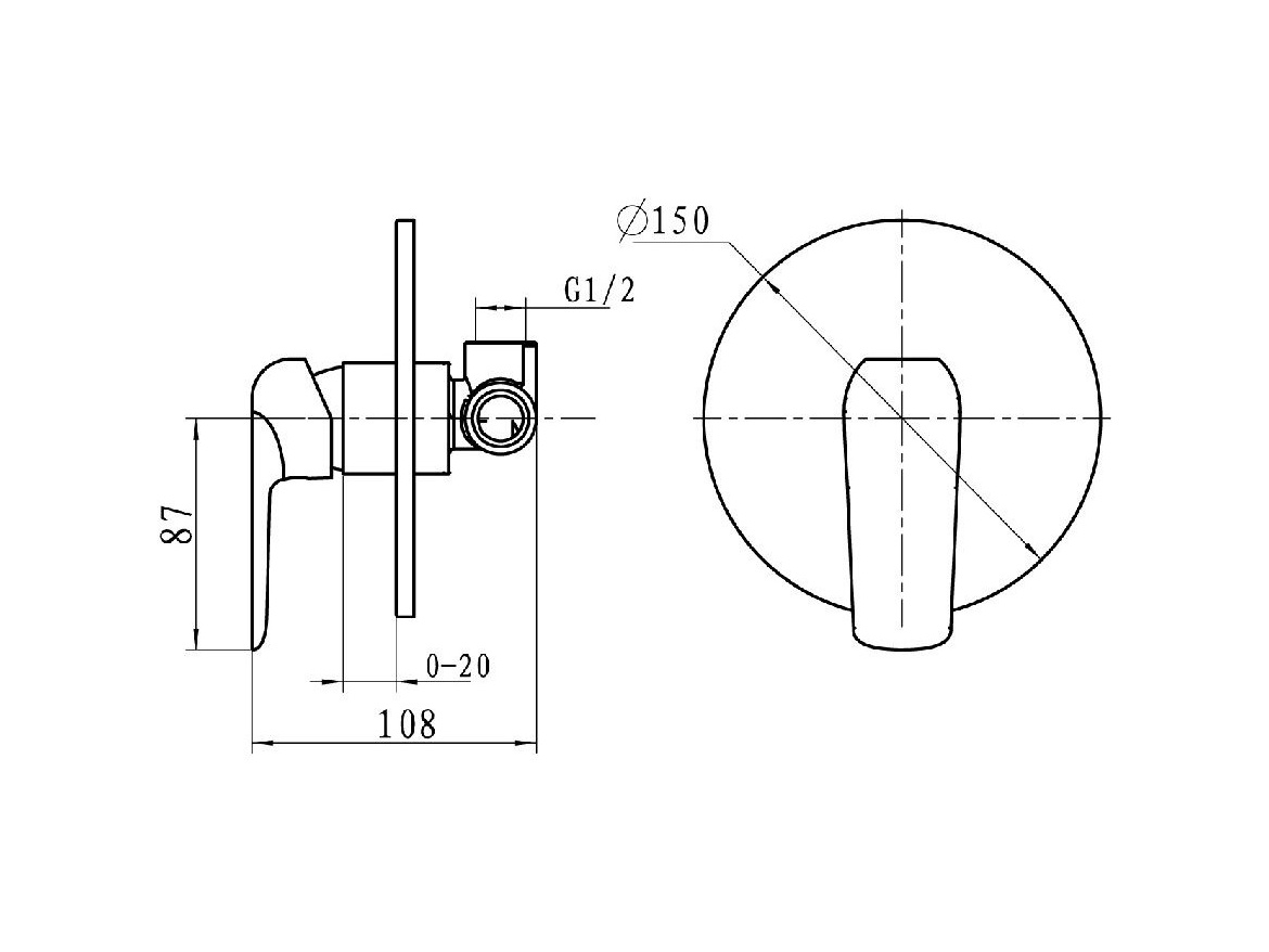 Novaservis Sprchová baterie Nobless Tina, bílá/chrom, podomítková, bez příslušenství,  38050,1
