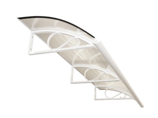 Vchodové stříšky Scobax –  Savespot Lord 200 x 90 cm biela / číra