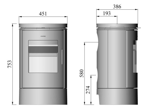 Kandalló kályha Morsø 6140 5,8 kW