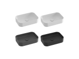 Ravak Umyvadlo Ceramic Slim R 55, bez otvoru pro baterii, bez přepadu, bílá