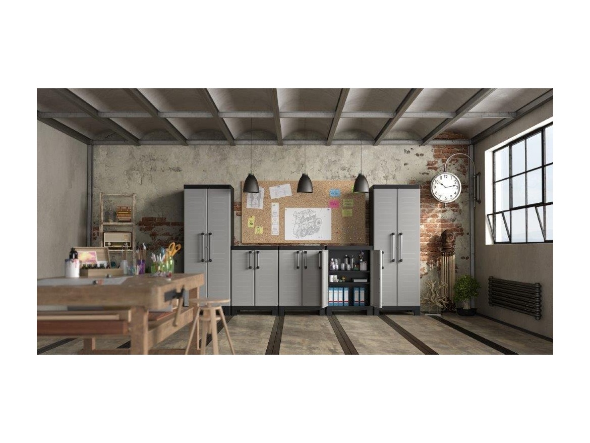 Keter Skříň  Detroit Low šedá