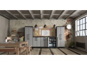 Keter Skříň  Detroit Low šedá