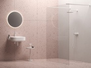 Ravak Walk-In Free Set 130, biela matná+transparent