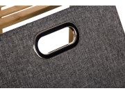 G21 Koš na prádlo  30 l s policemi, bambusový