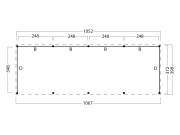 Wood satteldach Göteborg, typ 3 ( Wood Wände)