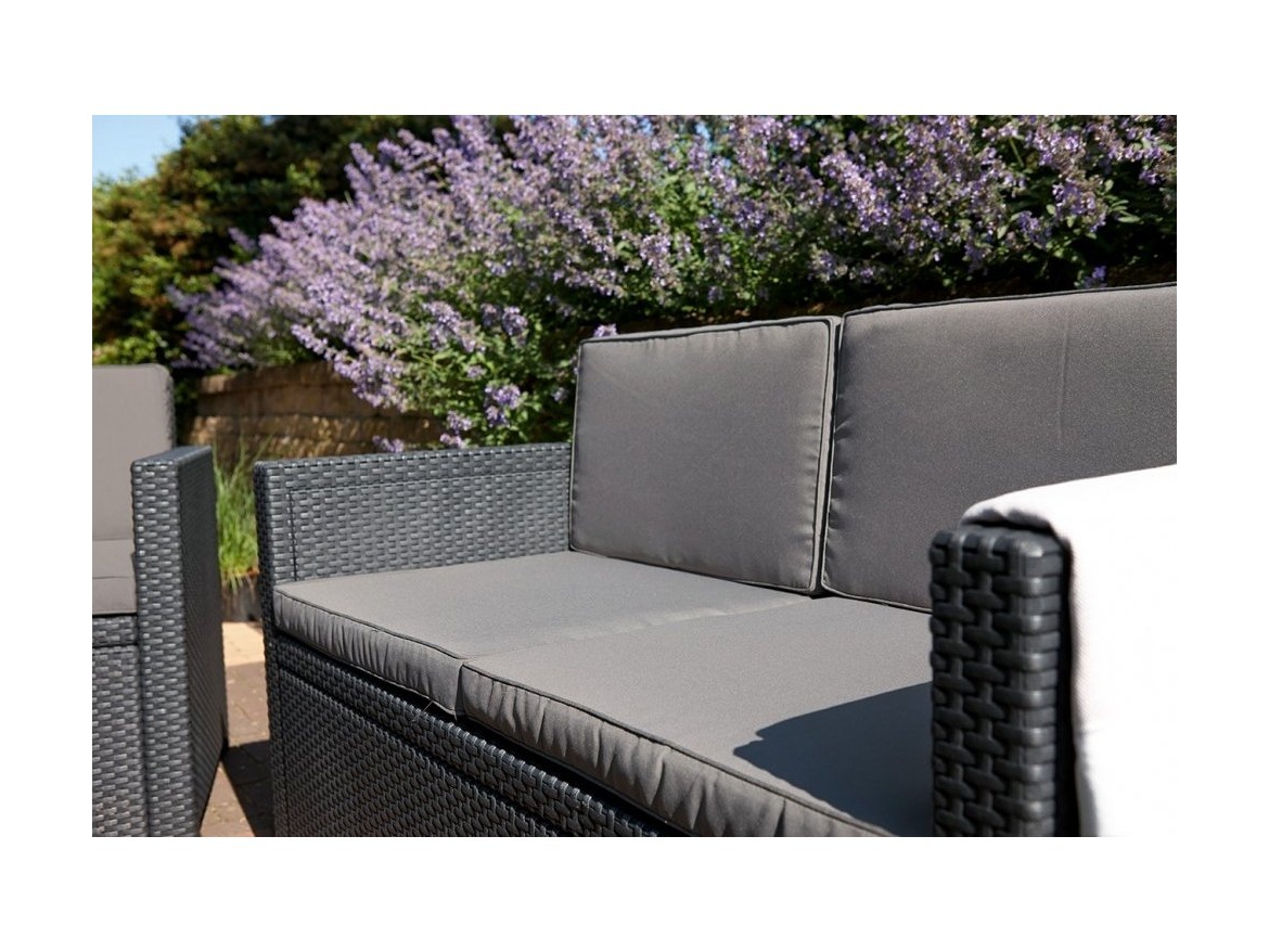 Keter Zahradní set  MONACO s úložným stolem - šedý