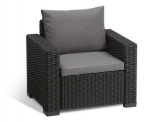 Křesla –  Keter Zahradní křesla  California Mix&Match Chair - 83 x 68 x 72 cm - 2ks - grafitová