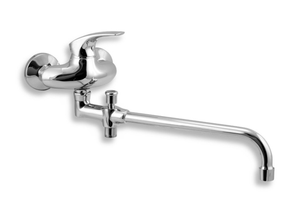 Novaservis Umyvadlová paneláková baterie Metalia 57 100 mm, chrom, nástěnná, bez příslušenství,  57037/1,0