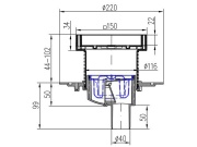 Vpusť Chuděj PVSU 40 (univerzální)