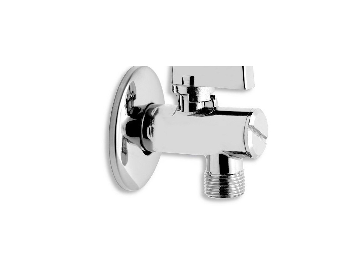 Novaservis Ventil rohový 1/2" x 3/8", s filtrem, krytkou a kovovou patkou,  Z1238KF (CF3010/10)