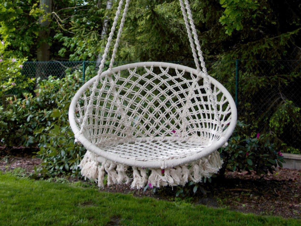 Závesné kreslo Hamaka Macramé