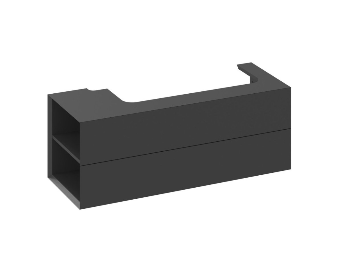 Ravak SD Lite 120 P skříňka pod umyvadlo černá matná