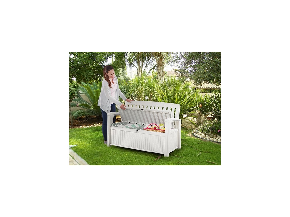 Keter Zahradní lavice  Patio Bench bílá