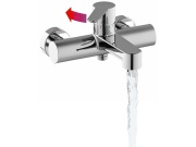 Ravak PU 022.20BL Vanová nástěnná baterie bez sprchového setu, černá