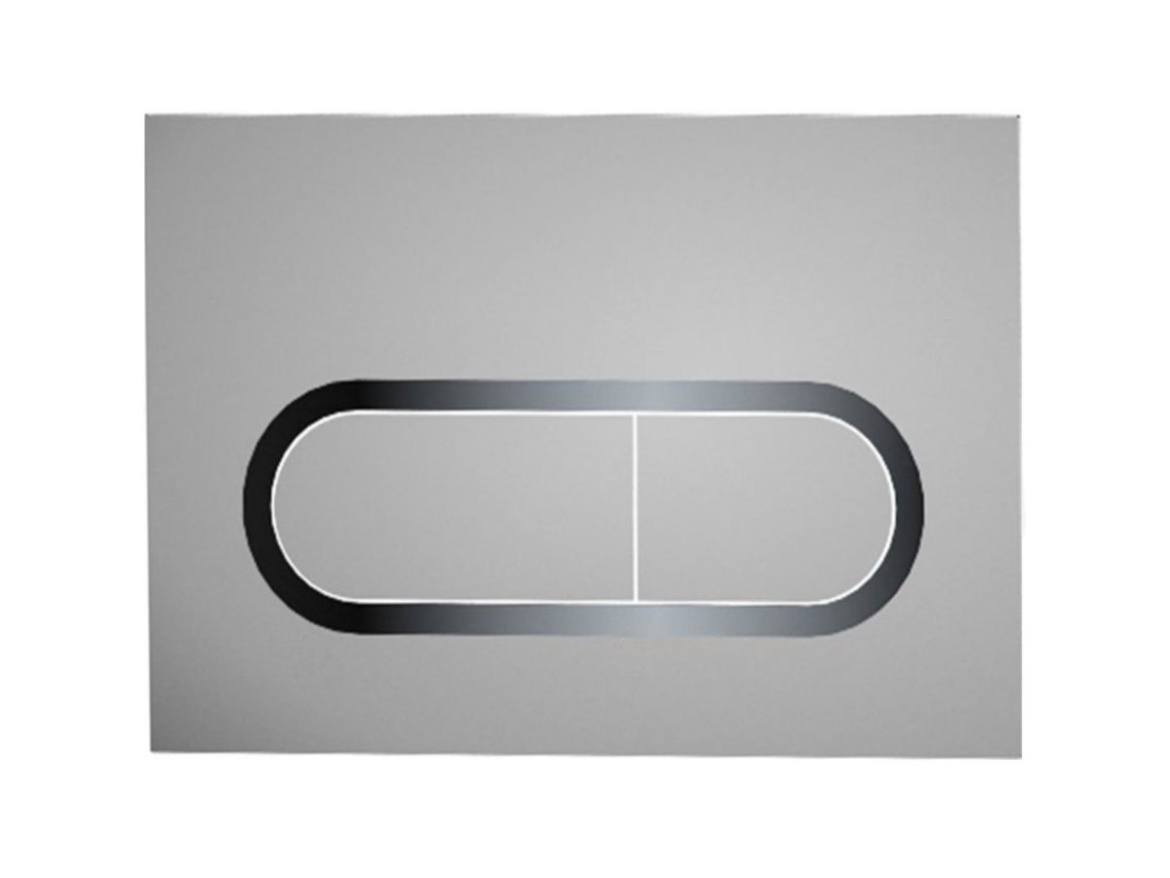 Ravak WC tlačidlo Chrome, čierna