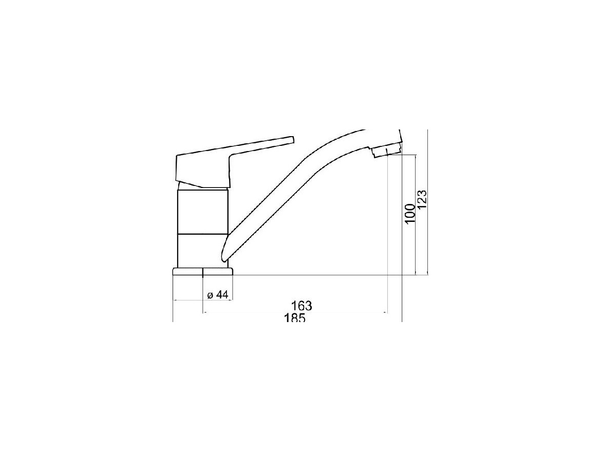 Novaservis Umyvadlová baterie Titania Iris, chrom, stojánková, bez výpusti,  94496,0