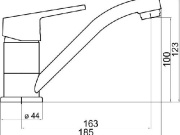 Novaservis Umyvadlová baterie Titania Iris, chrom, stojánková, bez výpusti,  94496,0
