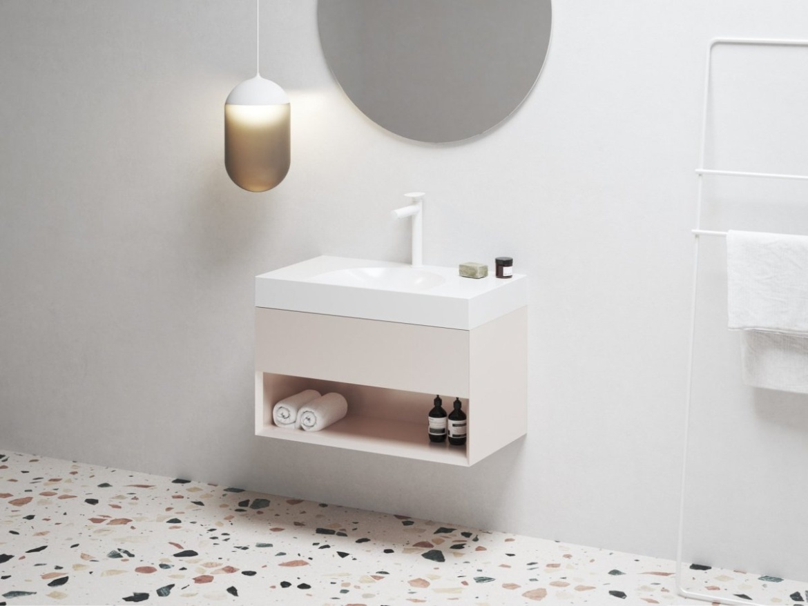 Ravak SD Lite 80 skrinka pod umývadlo Alabaster Pink