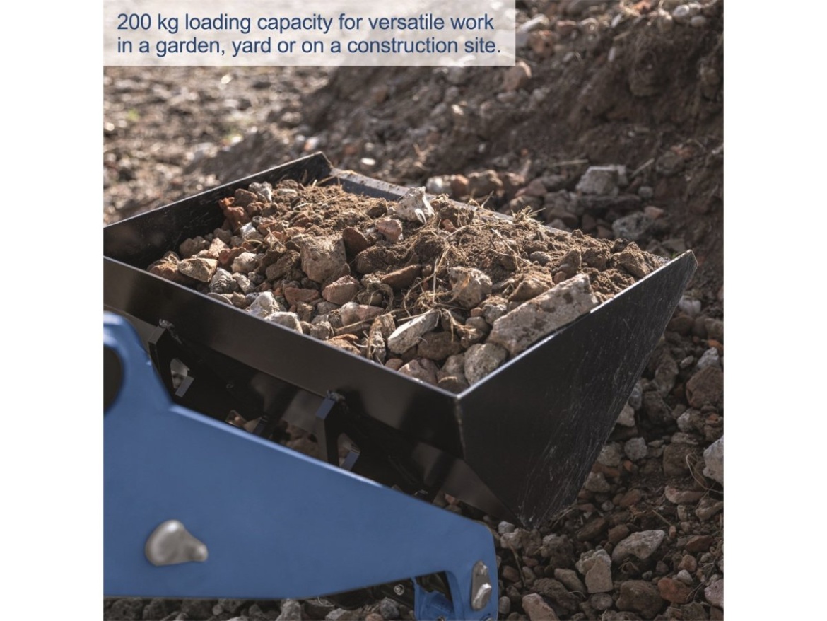 Hernyótalpas csúszókormányzású rakodógép Scheppach MKL 730 - pásový smykový nakladač