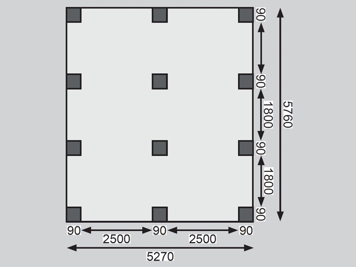 Přístřešek na auto Karibu Carport ECO A
