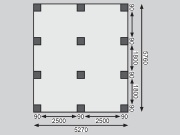 Přístřešek na auto Karibu Carport ECO A