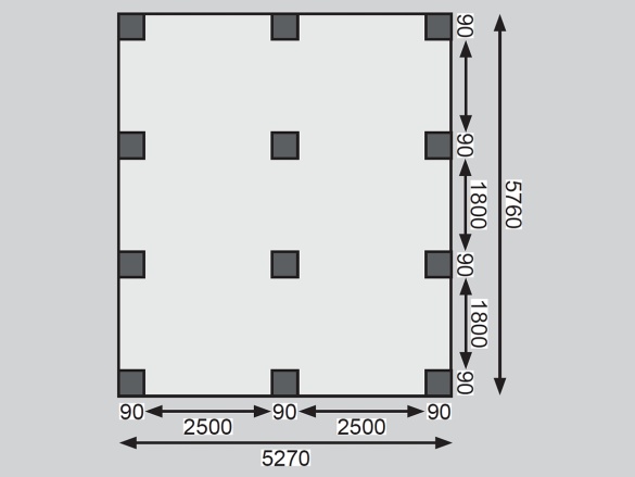 Přístřešek na auto Karibu Carport ECO A