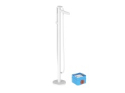 Ravak SG 080.10WHM.RB07A Vaňová batéria do podlahy pre R-box, so sprchovým setom, biela matná