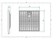 Poklop s madlem pro revizní šachtu Dakota