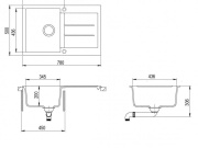 Kuchyňské dřezy Helika Tesa 780.0E