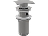 Alcadrain Umyvadlová výpusť 5/4", chrom, click-clack, hranatá zátka, A393