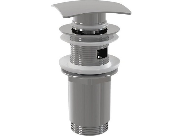 Alcadrain Umyvadlová výpusť 5/4", chrom, click-clack, hranatá zátka,  A393