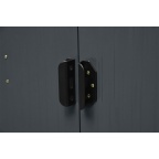 Zahradní domek kovový 3 x 2,4 m se sedlovou střechou antracit Riwall PRO RMSA 8x10 Anthracite