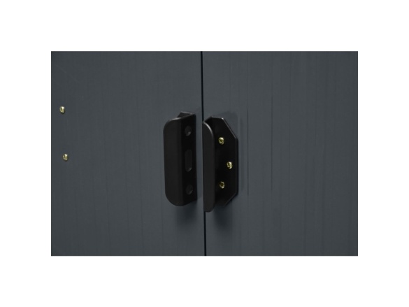 Zahradní domek kovový 3 x 2,4 m se sedlovou střechou antracit Riwall PRO RMSA 8x10 Anthracite