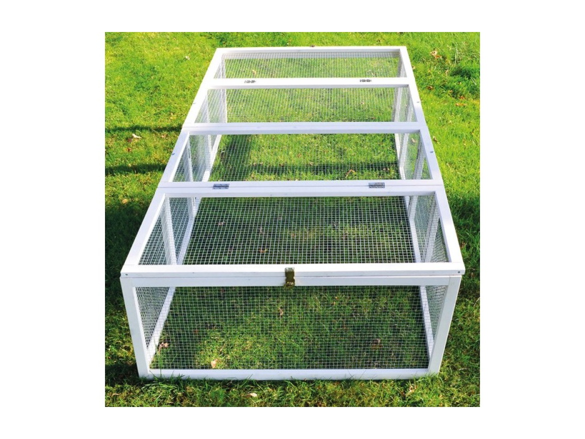 Scobax Dřevěný výběh pro králíky - bílý