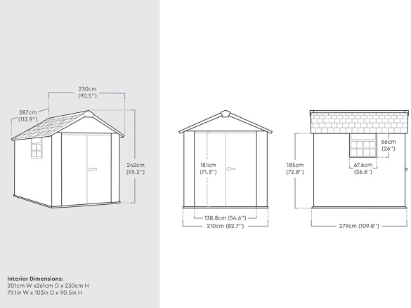 Plastový záhradný domček Keter Oakland